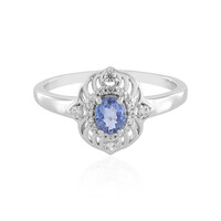 Anello in argento con Zaffiro Ceylon Blu