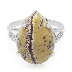 Anello in argento con Diaspro Dentritico Sonora