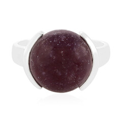 Anello in argento con Lepidolite