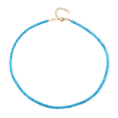 Collana in argento con Apatite Blu Neon