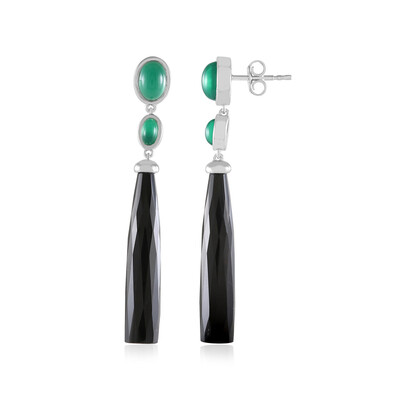 Orecchini in argento con Onice Nero (KM by Juwelo)