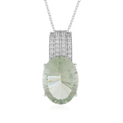 Collana in argento con Ametista Verde
