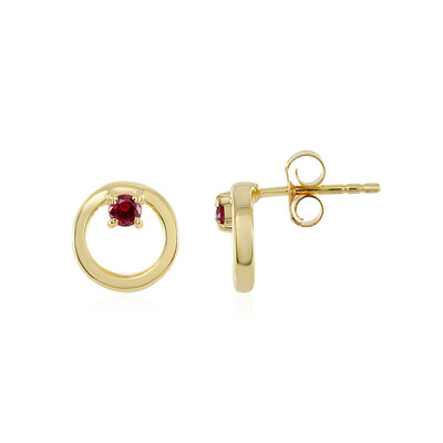 Orecchini in argento con Spinello Rosso
