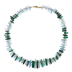 Collana in argento con Ematite Dorata (Riya)