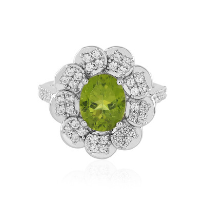 Anello in argento con Peridoto