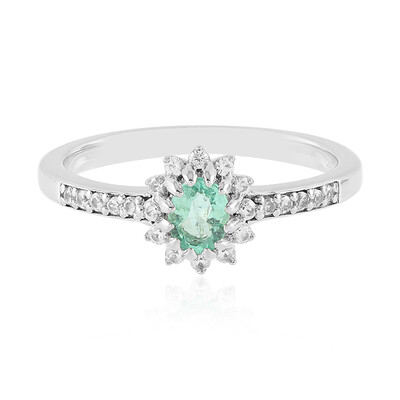 Anello in argento con Smeraldo Colombiano