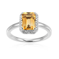 Anello in argento con Citrino