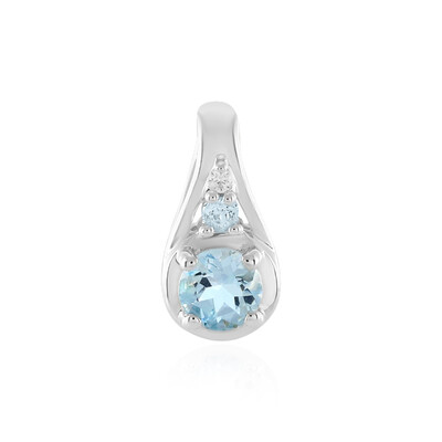 Ciondolo in argento con Topazio Blu Svizzero