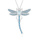 Collana in argento con Topazio Blu Cielo (Adela Silber)