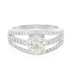 Anello in argento con Kunzite Canarino