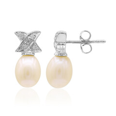 Orecchini in argento con Perla di Acqua Dolce (TPC)