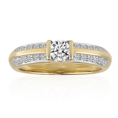 Anello in oro con Diamante IF (D) (Annette)