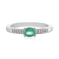 Anello in argento con Smeraldo Etiope