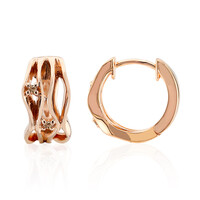 Orecchini in argento con Diamante Rose de France SI1 di Argyle