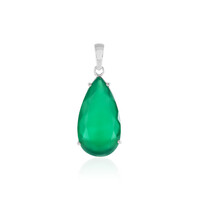 Ciondolo in argento con Onice Verde