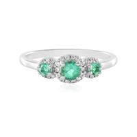 Anello in argento con Smeraldo Colombiano