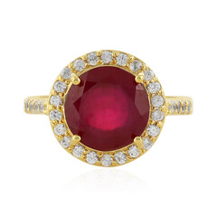 Anello in argento con Rubino del Madagascar