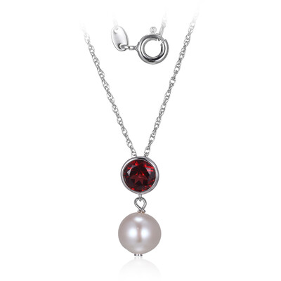 Collana in argento con Perla di Acqua Dolce