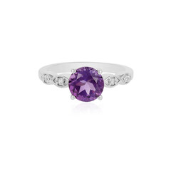 Anello in argento con Ametista Siberiana