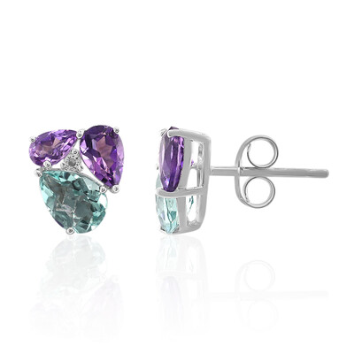 Orecchini in argento con Fluorite Braldu