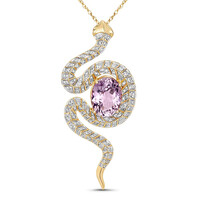 Collana in oro con Kunzite (SUHANA)