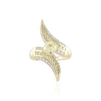 Anello in oro con Diamante Giallo SI1 (de Melo)