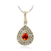 Collana in argento con Opale di Fuoco Messicano (Dallas Prince Designs)
