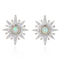 Orecchini in argento con Opale di Welo (Dallas Prince Designs)