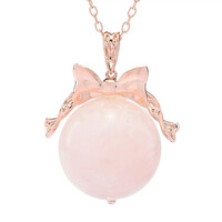 Collana in argento con Quarzo Rosa (Gems en Vogue)