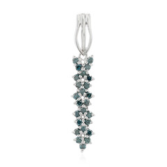Ciondolo in argento con Diamante Fancy