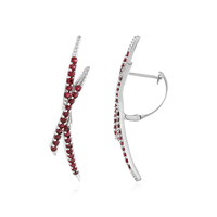 Orecchini in argento con Spinello Rosso