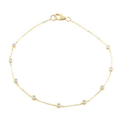 Bracciale in oro con Diamante IF (G) (de Melo)