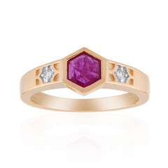 Anello in oro con Rubino Mozambico