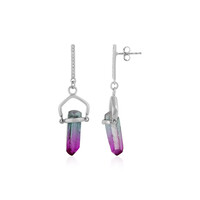 Orecchini in argento con Quarzo Bicolore