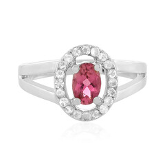 Anello in argento con Tormalina Rosa
