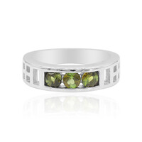 Anello in argento con Tormalina Verde (VIENNA 1903)