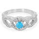 Anello in argento con Apatite Blu Neon