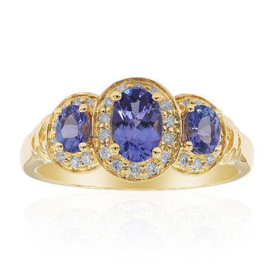 Anello in oro con Tanzanite AAA