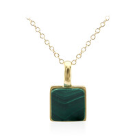 Collana in argento con Malachite