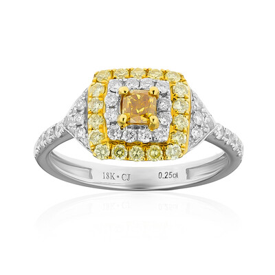 Anello in oro con Diamante Giallo SI2 (CIRARI)