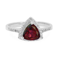 Anello in argento con Topazio Ciliegia