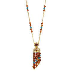 Collana in argento con Ambra Baltica