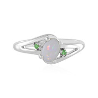 Anello in argento con Opale Australiano