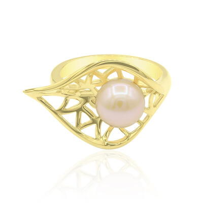 Anello in argento con Perla di Acqua Dolce (TPC)