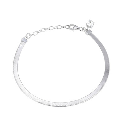 Bracciale in argento con Topazio Bianco