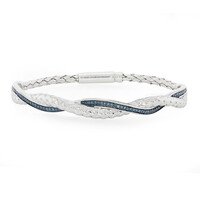 Bracciale in argento con Diamante Blu