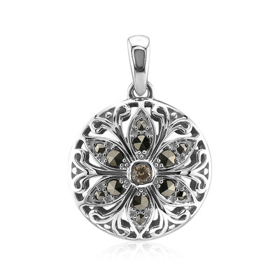 Ciondolo in argento con Diamante Rose de France SI1 di Argyle (Annette classic)