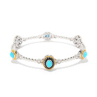 Bracciale in argento con Turchese Sleeping Beauty (Dallas Prince Designs)