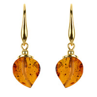 Orecchini in argento con Ambra Baltica