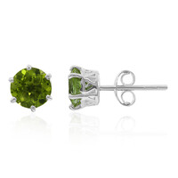 Orecchini in argento con Peridoto della Birmania